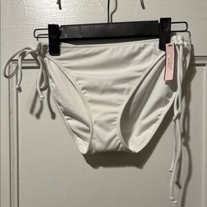 Victoria's Secret White Bikini Bottom with Side Ties